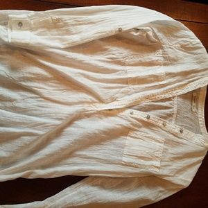Linen pullover shirt